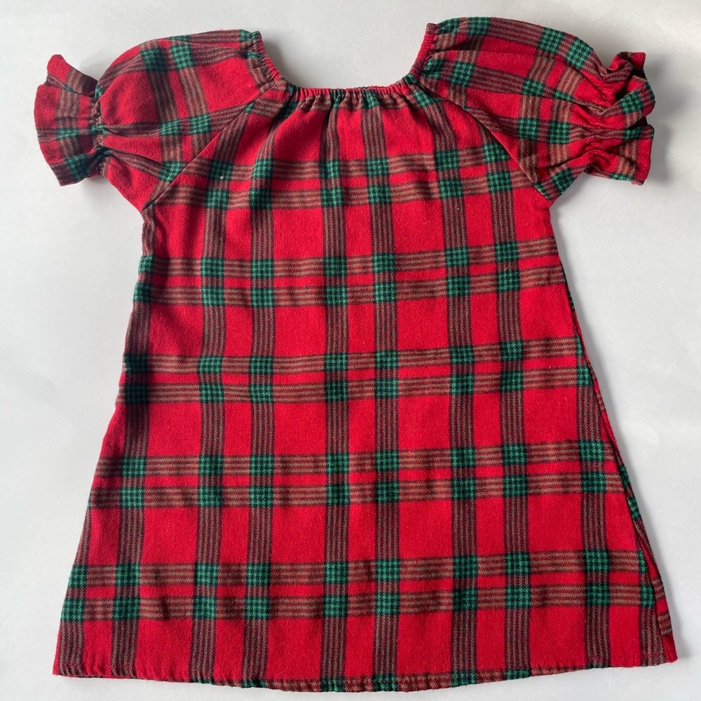 Red and Green Plaid Dress